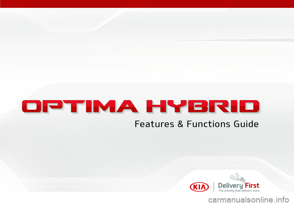 KIA OPTIMA HYBRID 2017  Features and Functions Guide 