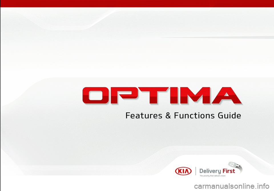 KIA OPTIMA 2019  Features and Functions Guide 