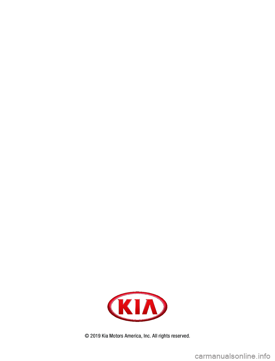 KIA K900 2020  Advanced Driving Assistance System © 2019 Kia Motors America, Inc  All rights reserved                 