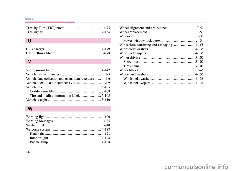 KIA K900 2017 Owners Manual Turn By Turn (TBT) mode ............................................4-75
Turn signals..................................................................4-134
USB charger ............................... KIA K900 2017 Owners Manual Turn By Turn (TBT) mode ............................................4-75
Turn signals..................................................................4-134
USB charger ...............................