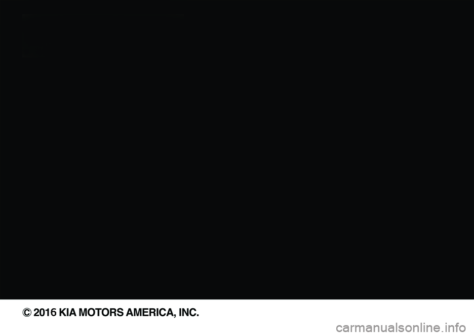 KIA K900 2017  Owners Manual 
� 