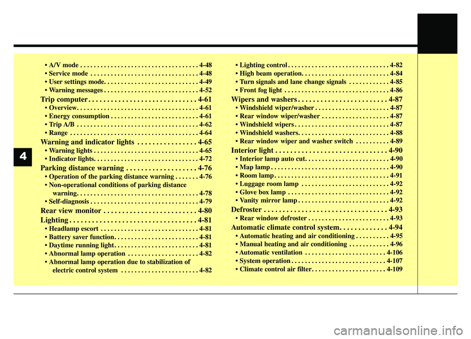 KIA SOUL EV 2019 Owners Manual • A/V mode . . . . . . . . . . . . . . . . . . . . . . . . . . . . . . . . . . . 4-\
48
. . . . . . . . . . . . . . . . . . . . . . . . . . . . . . . . 4-48
. . . . . . . . . . . . . . . . . . . KIA SOUL EV 2019 Owners Manual • A/V mode . . . . . . . . . . . . . . . . . . . . . . . . . . . . . . . . . . . 4-\
48
. . . . . . . . . . . . . . . . . . . . . . . . . . . . . . . . 4-48
. . . . . . . . . . . . . . . . . . .