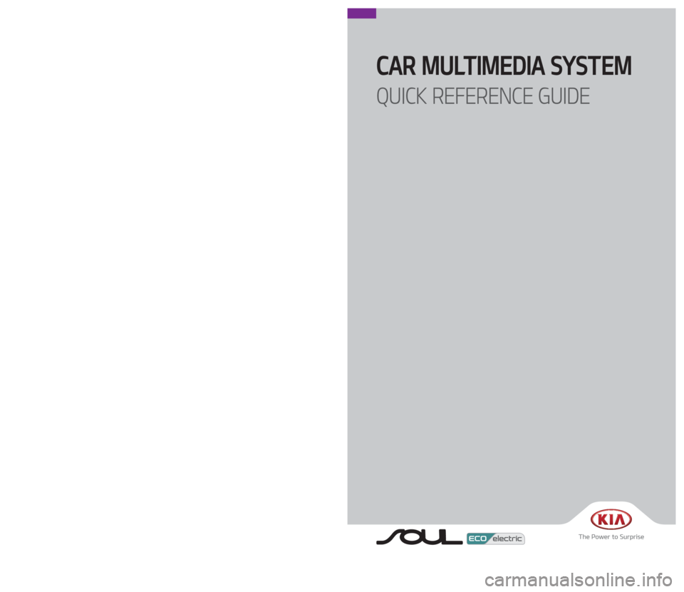 KIA SOUL EV 2018  Navigation System Quick Reference Guide 