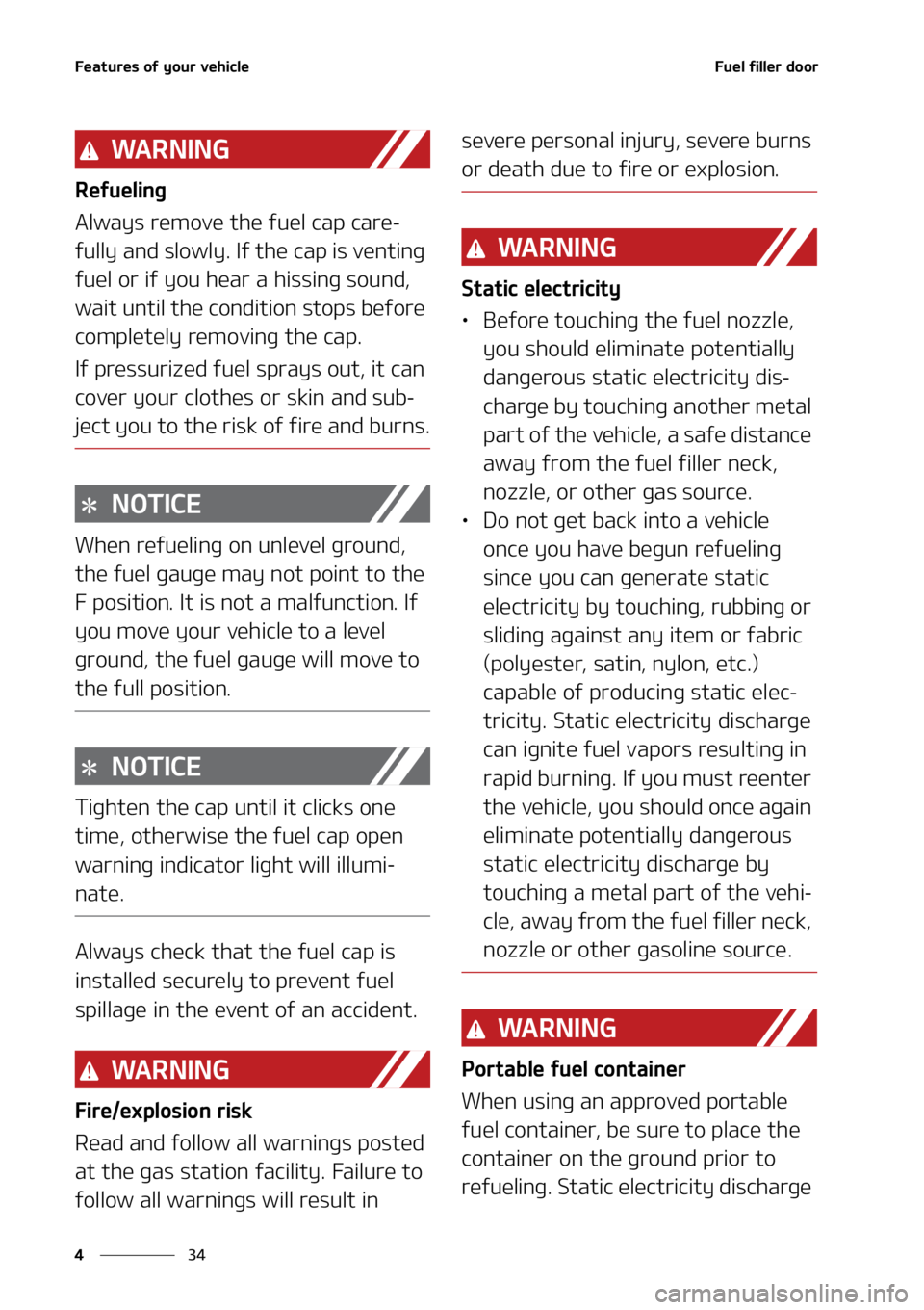 KIA SOUL 2021  Owners Manual ��F�B�U�V�S�F�T��P�G��Z�P�V�S��W�F�I�J�D�M�F
��
�
��V�F�M��G�J�M�M�F�S��E�P�P�S
�8�" �3 �/ �* �/ �(
�3�F�G�V�F�M�J�O�H
�"�M�X�B�Z�T��S�F�N�P�W�F��U�I�F��G�V�F�M��D�B�Q��D�B�S�F
-
�G�V�M