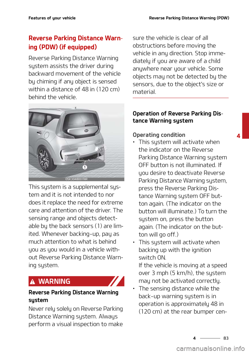 KIA SOUL 2021  Owners Manual ��
�
�
��F�B�U�V�S�F�T��P�G��Z�P�V�S��W�F�I�J�D�M�F�3�F�W�F�S�T�F��1�B�S�L�J�O�H��%�J�T�U�B�O�D�F��8�B�S�O�J�O�H��	�1�%�8�

�3�F�W�F�S�T�F��1�B�S�L�J�O�H��%�J�T�U�B�O�D�F��8�B�S�O-
�J�O