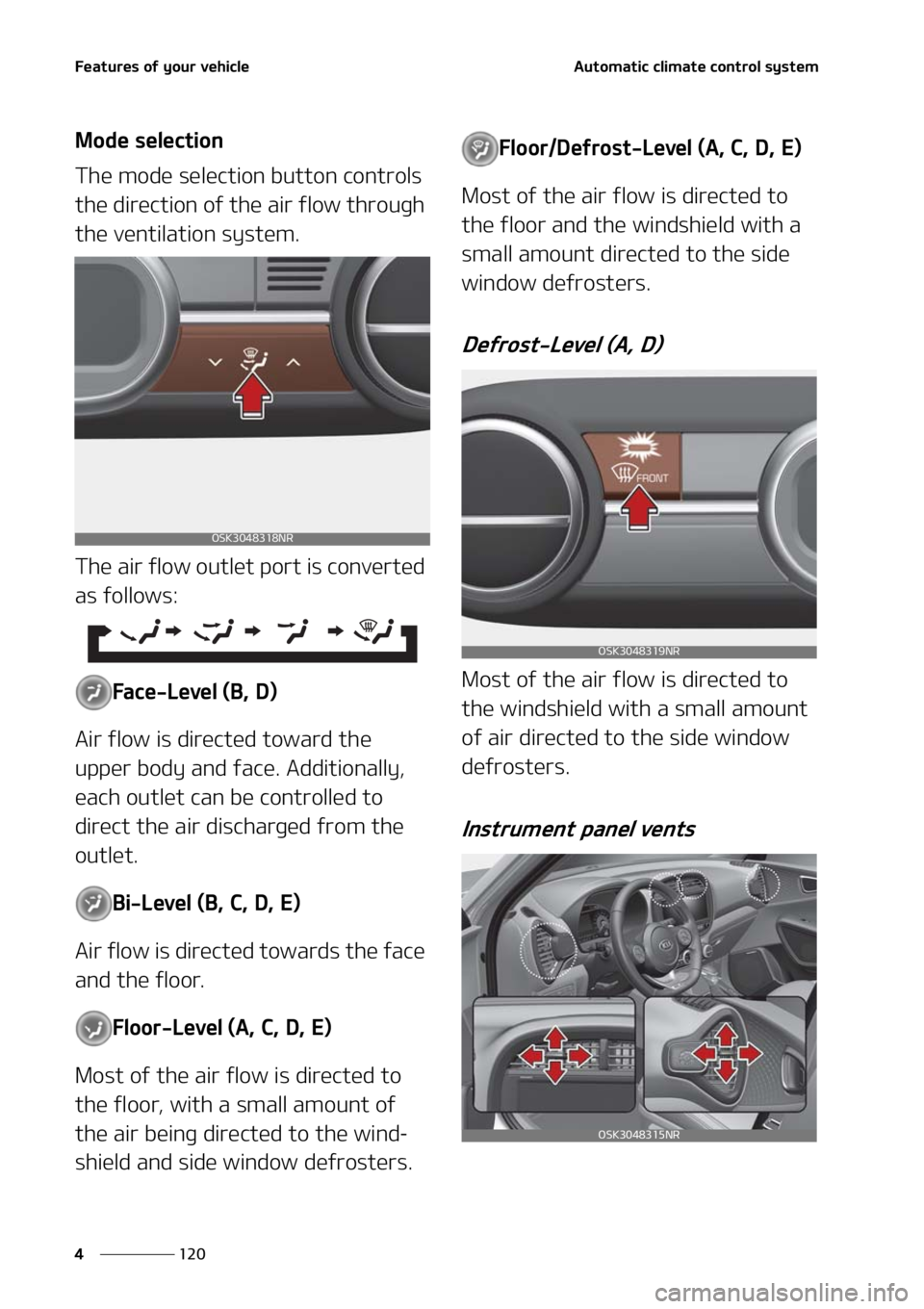 KIA SOUL 2021  Owners Manual ��F�B�U�V�S�F�T��P�G��Z�P�V�S��W�F�I�J�D�M�F
���
�
�"�V�U�P�N�B�U�J�D��D�M�J�N�B�U�F��D�P�O�U�S�P�M��T�Z�T�U�F�N
�.�P�E�F��T�F�M�F�D�U�J�P�O
�5�I�F��N�P�E�F��T�F�M�F�D�U�J�P�O��C�V�U�U�