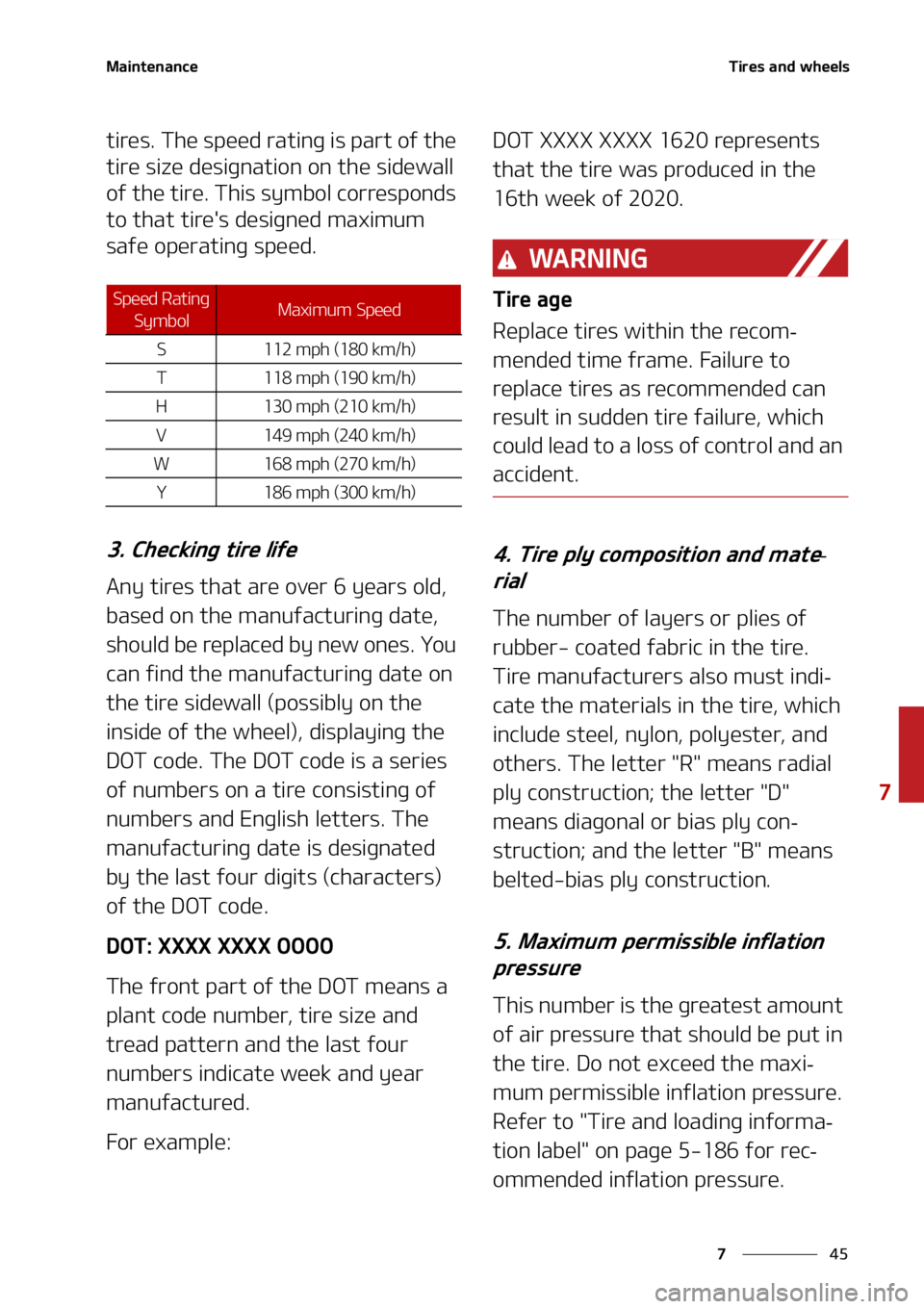 KIA SELTOS 2021  Owners Manual ��
�
�
�.�B�J�O�U�F�O�B�O�D�F�5�J�S�F�T��B�O�E��X�I�F�F�M�T
�U�J�S�F�T���5�I�F��T�Q�F�F�E��S�B�U�J�O�H��J�T��Q�B�S�U��P�G��U�I�F�
�U�J�S�F��T�J�[�F��E�F�T�J�H�O�B�U�J�P�O��P�O��U�I�