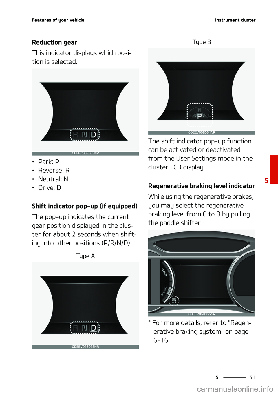 KIA NIRO EV 2020  Owners Manual ��
�
�
��F�B�U�V�S�F�T��P�G��Z�P�V�S��W�F�I�J�D�M�F�*�O�T�U�S�V�N�F�O�U��D�M�V�T�U�F�S
�3�F�E�V�D�U�J�P�O��H�F�B�S
�5�I�J�T��J�O�E�J�D�B�U�P�S��E�J�T�Q�M�B�Z�T��X�I�J�D�I��Q�P�T�J-
�U�J�
