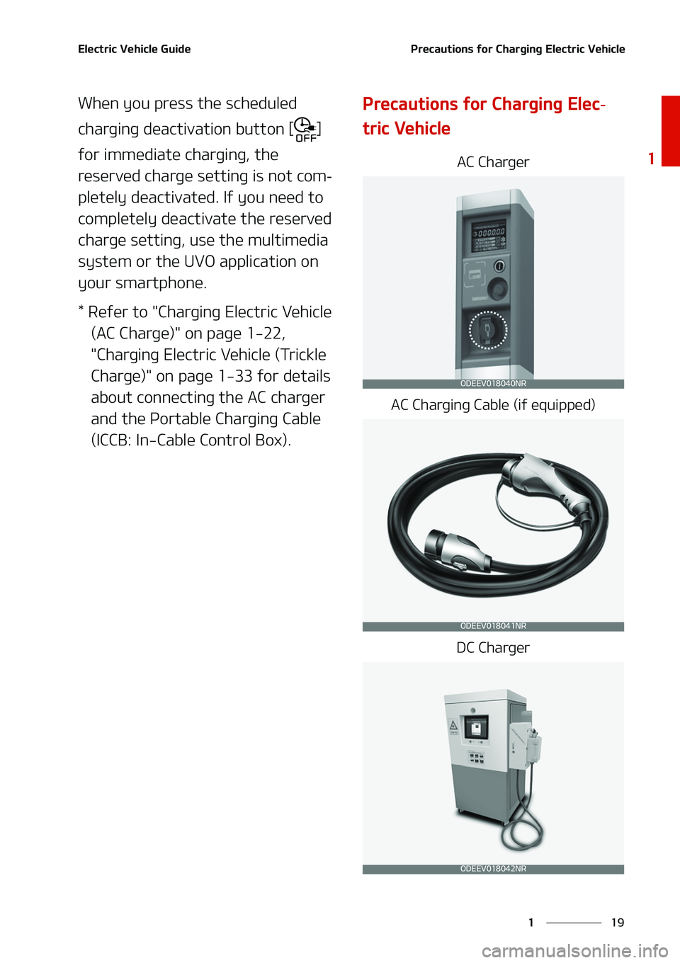 KIA NIRO EV 2020 Owners Manual ��
�
�
�&�M�F�D�U�S�J�D��7�F�I�J�D�M�F��(�V�J�E�F�1�S�F�D�B�V�U�J�P�O�T��G�P�S��$�I�B�S�H�J�O�H��&�M�F�D�U�S�J�D��7�F�I�J�D�M�F
�8�I�F�O��Z�P�V��Q�S�F�T�T��U�I�F��T�D�I�F�E�V�M�F�E�
�D�