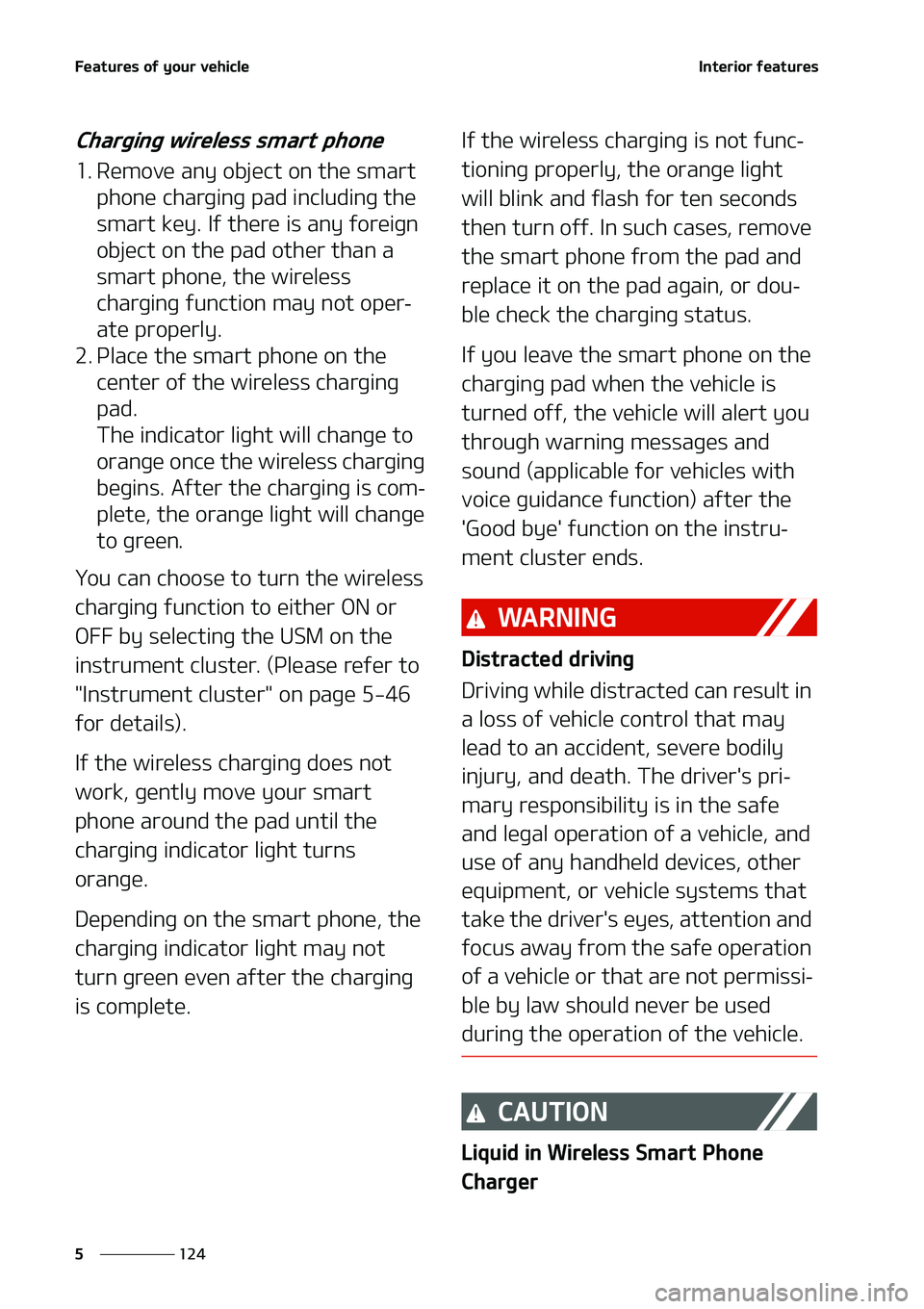 KIA NIRO EV 2020  Owners Manual ��F�B�U�V�S�F�T��P�G��Z�P�V�S��W�F�I�J�D�M�F
���
�
�*�O�U�F�S�J�P�S��G�F�B�U�V�S�F�T
�$�I�B�S�H�J�O�H��X�J�S�F�M�F�T�T��T�N�B�S�U��Q�I�P�O�F
�� �3�F�N�P�W�F��B�O�Z��P�C�K�F�D�U��P�O�