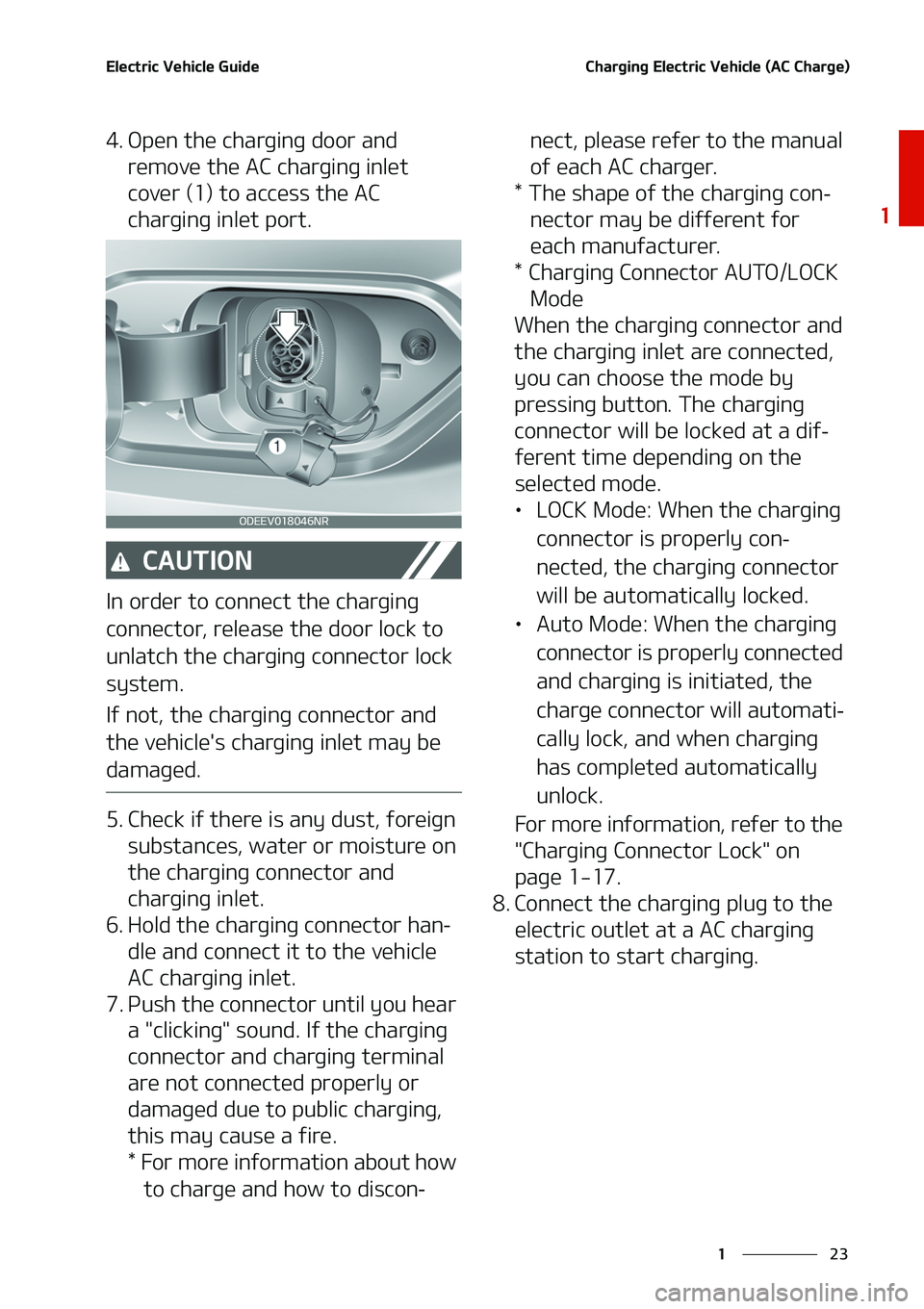 KIA NIRO EV 2020 Owners Manual ��
�
�
�&�M�F�D�U�S�J�D��7�F�I�J�D�M�F��(�V�J�E�F�$�I�B�S�H�J�O�H��&�M�F�D�U�S�J�D��7�F�I�J�D�M�F��	�"�$��$�I�B�S�H�F�

���0�Q�F�O��U�I�F��D�I�B�S�H�J�O�H��E�P�P�S��B�O�E��S�F�N�P�W�F