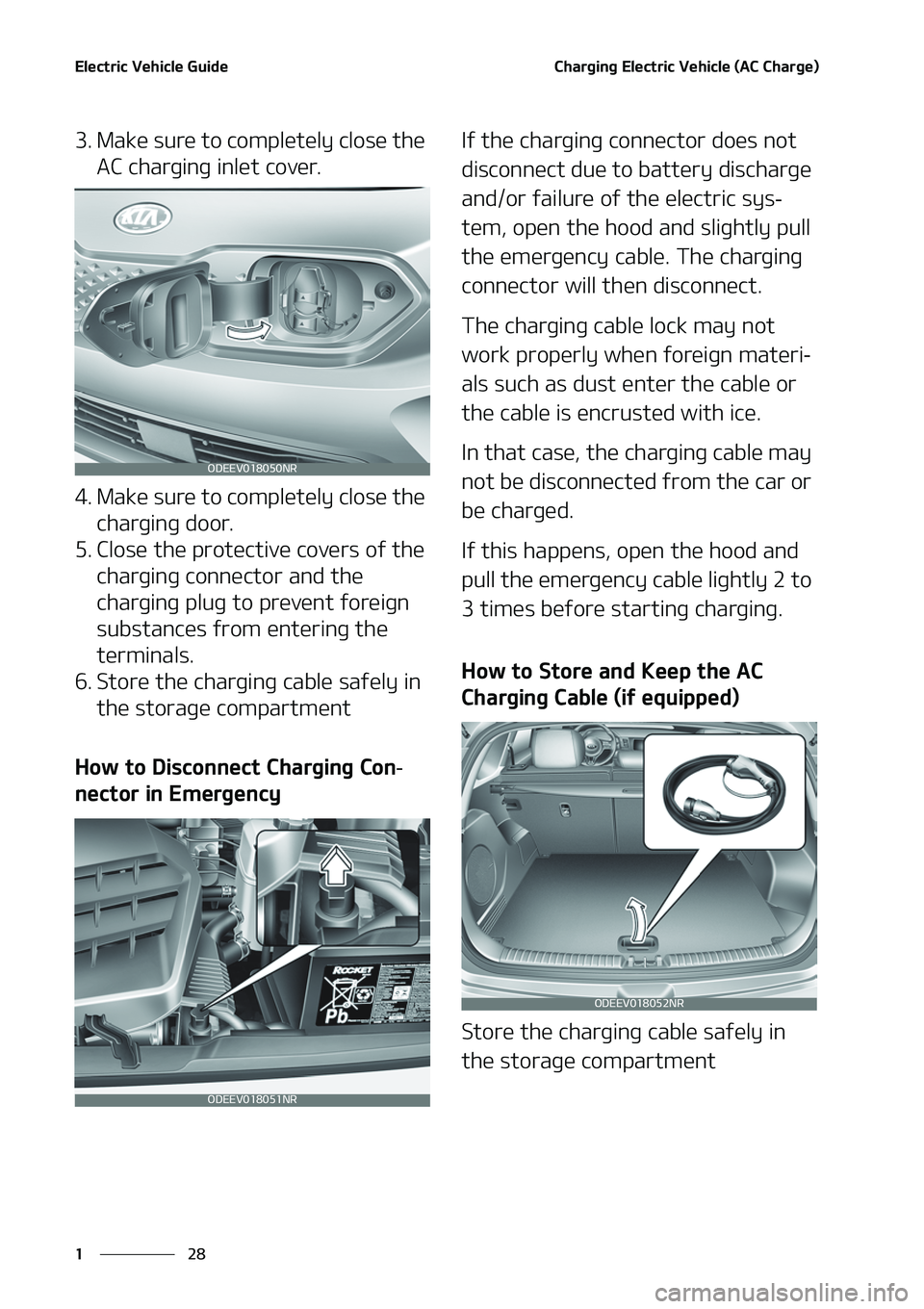 KIA NIRO EV 2020 Owners Guide �&�M�F�D�U�S�J�D��7�F�I�J�D�M�F��(�V�J�E�F
��
�
�$�I�B�S�H�J�O�H��&�M�F�D�U�S�J�D��7�F�I�J�D�M�F��	�"�$��$�I�B�S�H�F�

���.�B�L�F��T�V�S�F��U�P��D�P�N�Q�M�F�U�F�M�Z��D�M�P�T�F��U�I�F�