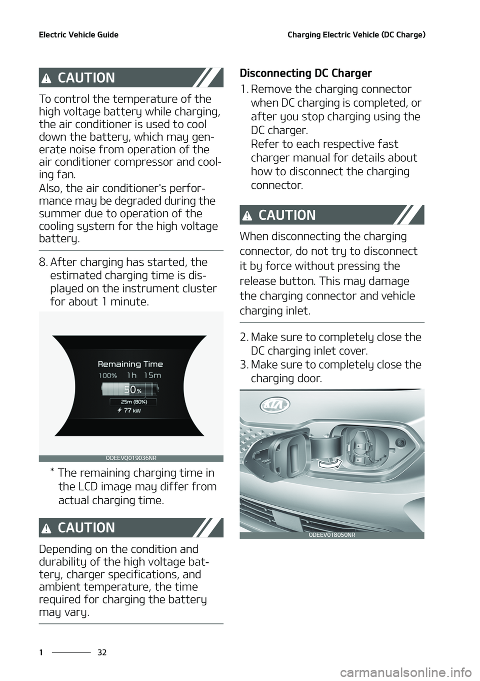 KIA NIRO EV 2020 Owners Guide �&�M�F�D�U�S�J�D��7�F�I�J�D�M�F��(�V�J�E�F
��
�
�$�I�B�S�H�J�O�H��&�M�F�D�U�S�J�D��7�F�I�J�D�M�F��	�%�$��$�I�B�S�H�F�

�$�"�6�5�*�0�/
�5�P��D�P�O�U�S�P�M��U�I�F��U�F�N�Q�F�S�B�U�V�S�F��P�