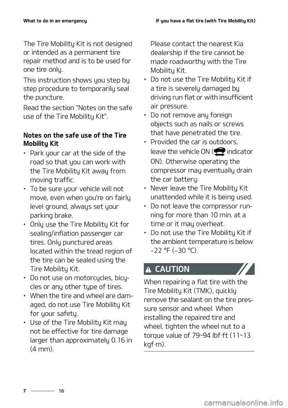 KIA NIRO EV 2020  Owners Manual �8�I�B�U��U�P��E�P��J�O��B�O��F�N�F�S�H�F�O�D�Z
��
�
�*�G��Z�P�V��I�B�W�F��B��G�M�B�U��U�J�S�F��	�X�J�U�I��5�J�S�F��.�P�C�J�M�J�U�Z��,�J�U�

�5�I�F��5�J�S�F��.�P�C�J�M�J�U�Z��,�J�U