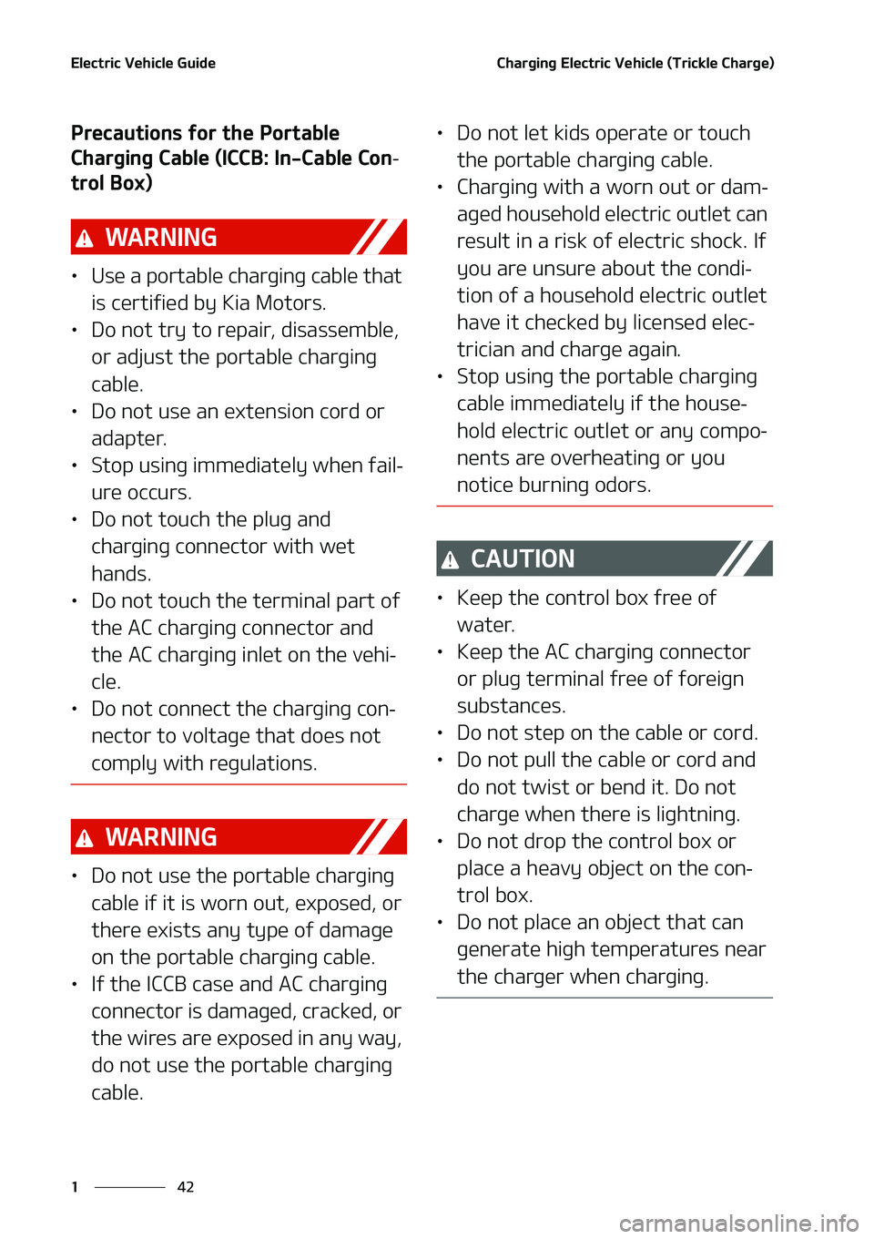 KIA NIRO EV 2020 Service Manual �&�M�F�D�U�S�J�D��7�F�I�J�D�M�F��(�V�J�E�F
��
�
�$�I�B�S�H�J�O�H��&�M�F�D�U�S�J�D��7�F�I�J�D�M�F��	�5�S�J�D�L�M�F��$�I�B�S�H�F�

�1�S�F�D�B�V�U�J�P�O�T��G�P�S��U�I�F��1�P�S�U�B�C�M�F�
�$�