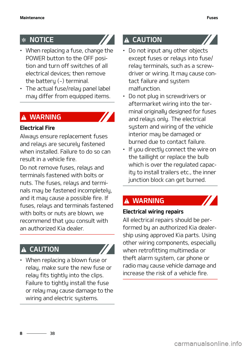 KIA NIRO EV 2020  Owners Manual �.�B�J�O�U�F�O�B�O�D�F
��
�
��V�T�F�T
�/�0�5�*�$�&
LÜ �8�I�F�O��S�F�Q�M�B�D�J�O�H��B��G�V�T�F�
��D�I�B�O�H�F��U�I�F�
�1�0�8�&�3��C�V�U�U�P�O��U�P��U�I�F��0����Q�P�T�J
-
�U�J�P�O��B�