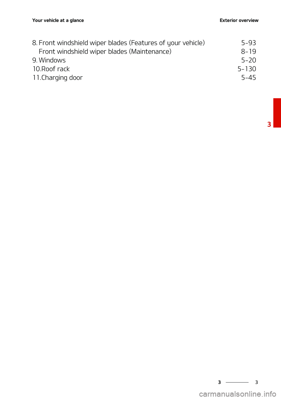 KIA NIRO EV 2020 Manual PDF �
�
�
�:�P�V�S��W�F�I�J�D�M�F��B�U��B��H�M�B�O�D�F�&�Y�U�F�S�J�P�S��P�W�F�S�W�J�F�X
�� ��S�P�O�U��X�J�O�E�T�I�J�F�M�E��X�J�Q�F�S��C�M�B�E�F�T��	��F�B�U�V�S�F�T��P�G��Z�P�V�S��W�F�I�