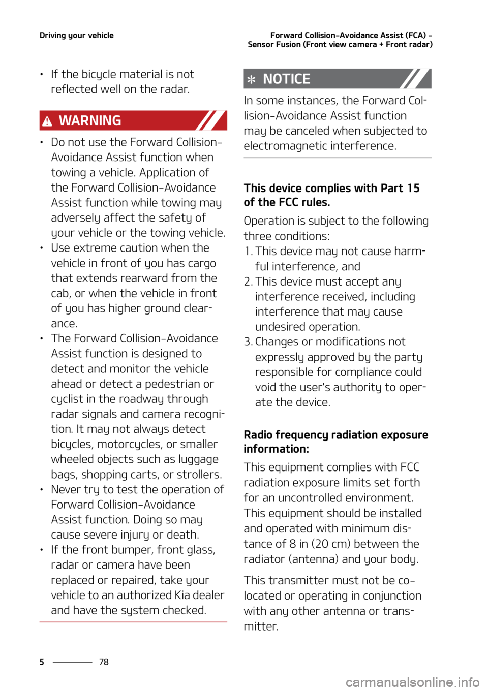 KIA TELLURIDE 2021  Owners Manual �%�S�J�W�J�O�H��Z�P�V�S��W�F�I�J�D�M�F
��
�
��P�S�X�B�S�E��$�P�M�M�J�T�J�P�O��"�W�P�J�E�B�O�D�F��"�T�T�J�T�U��	��$�"�
��
�4�F�O�T�P�S���V�T�J�P�O��	��S�P�O�U��W�J�F�X��D�B�N�F�S�B�