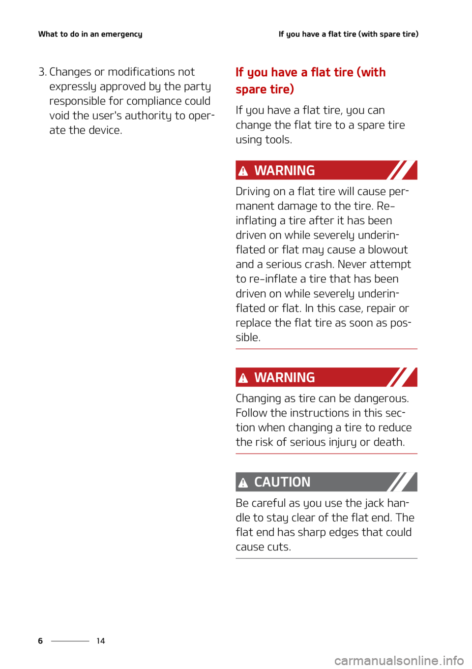 KIA TELLURIDE 2021  Owners Manual �8�I�B�U��U�P��E�P��J�O��B�O��F�N�F�S�H�F�O�D�Z
��
�
�*�G��Z�P�V��I�B�W�F��B��G�M�B�U��U�J�S�F��	�X�J�U�I��T�Q�B�S�F��U�J�S�F�

�� �$�I�B�O�H�F�T��P�S��N�P�E�J�G�J�D�B�U�J�P�O�T��
