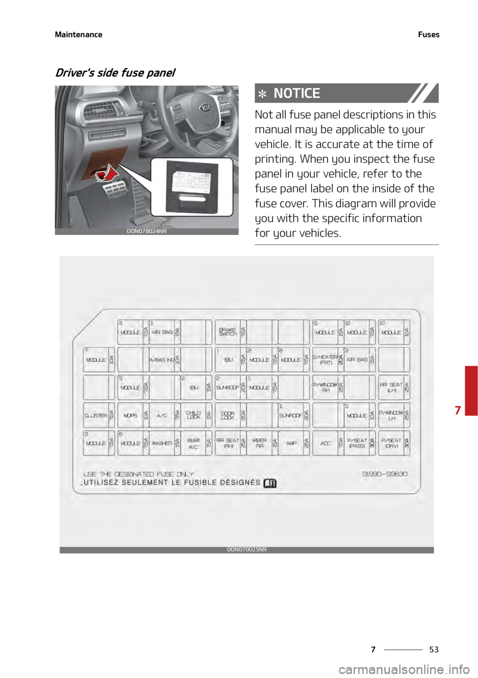 KIA TELLURIDE 2021  Owners Manual ��
�
�
�.�B�J�O�U�F�O�B�O�D�F��V�T�F�T
�%�S�J�W�F�S��T��T�J�E�F��G�V�T�F��Q�B�O�F�M
�/�0�5�*�$�&
�/�P�U��B�M�M��G�V�T�F��Q�B�O�F�M��E�F�T�D�S�J�Q�U�J�P�O�T��J�O��U�I�J�T�
�N�B�O�V�B�M�