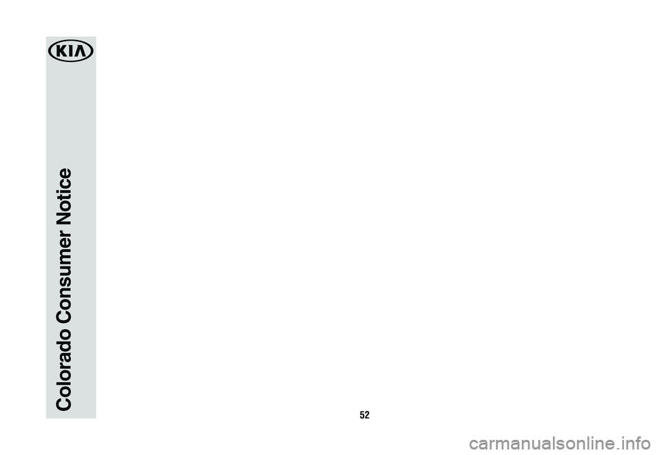 KIA OPTIMA 2019 Warranty and Consumer Information Guide 52Colorado Consumer Notice
���19MY���(��38-112).indd 522019-12-10 �� 9:47:04 KIA OPTIMA 2019 Warranty and Consumer Information Guide 52Colorado Consumer Notice
���19MY���(��38-112).indd 522019-12-10 �� 9:47:04