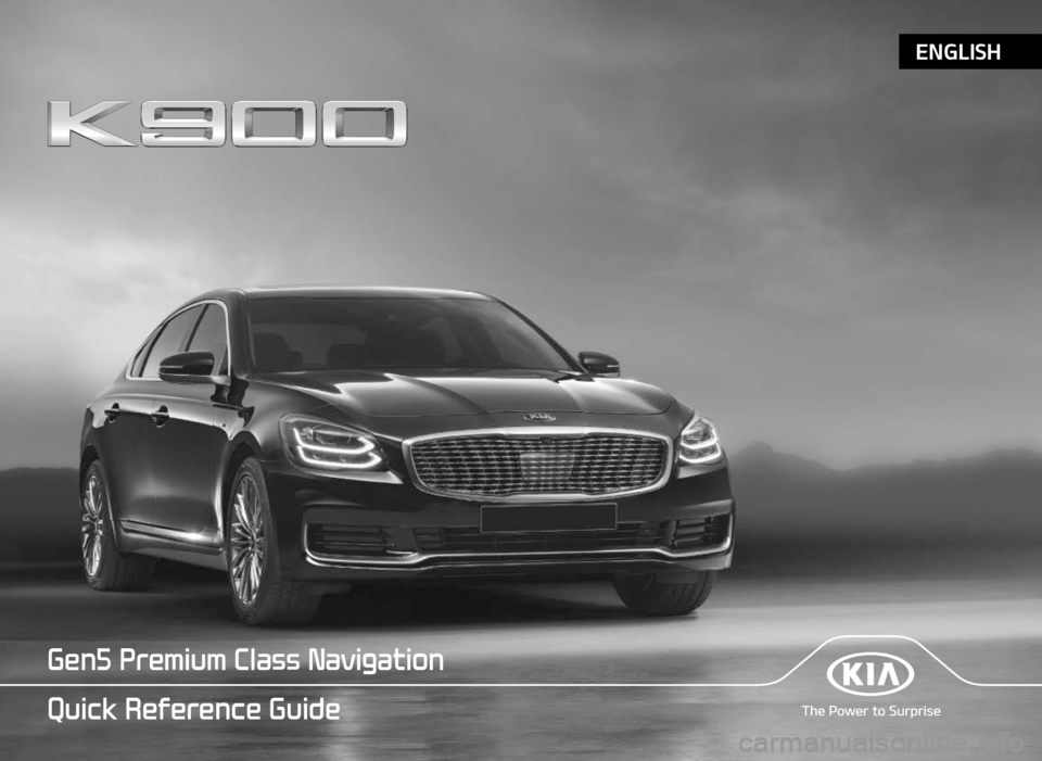 KIA K900 2020  Navigation System Quick Reference Guide 