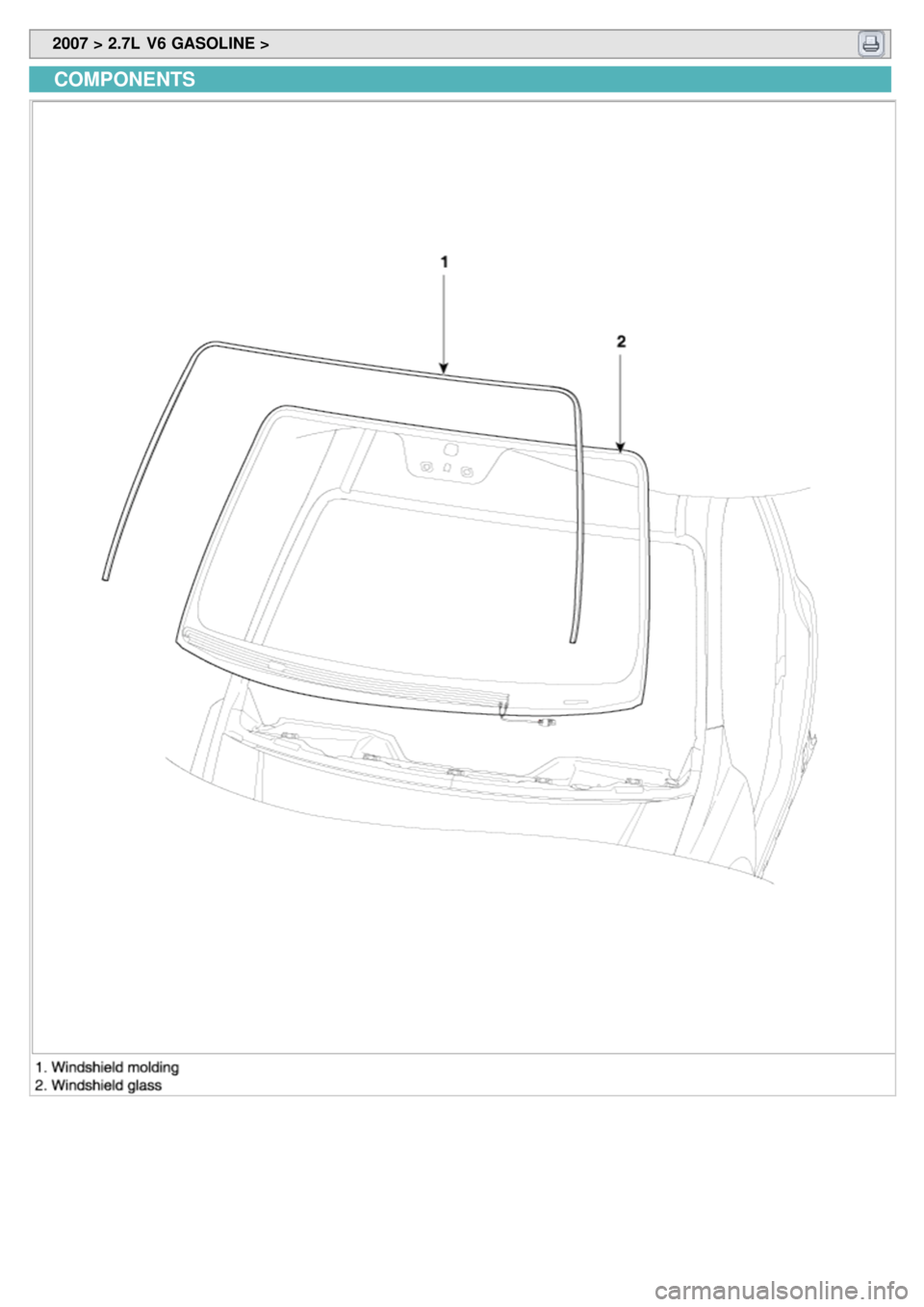 KIA CARNIVAL 2007  Workshop Manual  2007 > 2.7L  V6 GASOLINE > 
COMPONENTS 