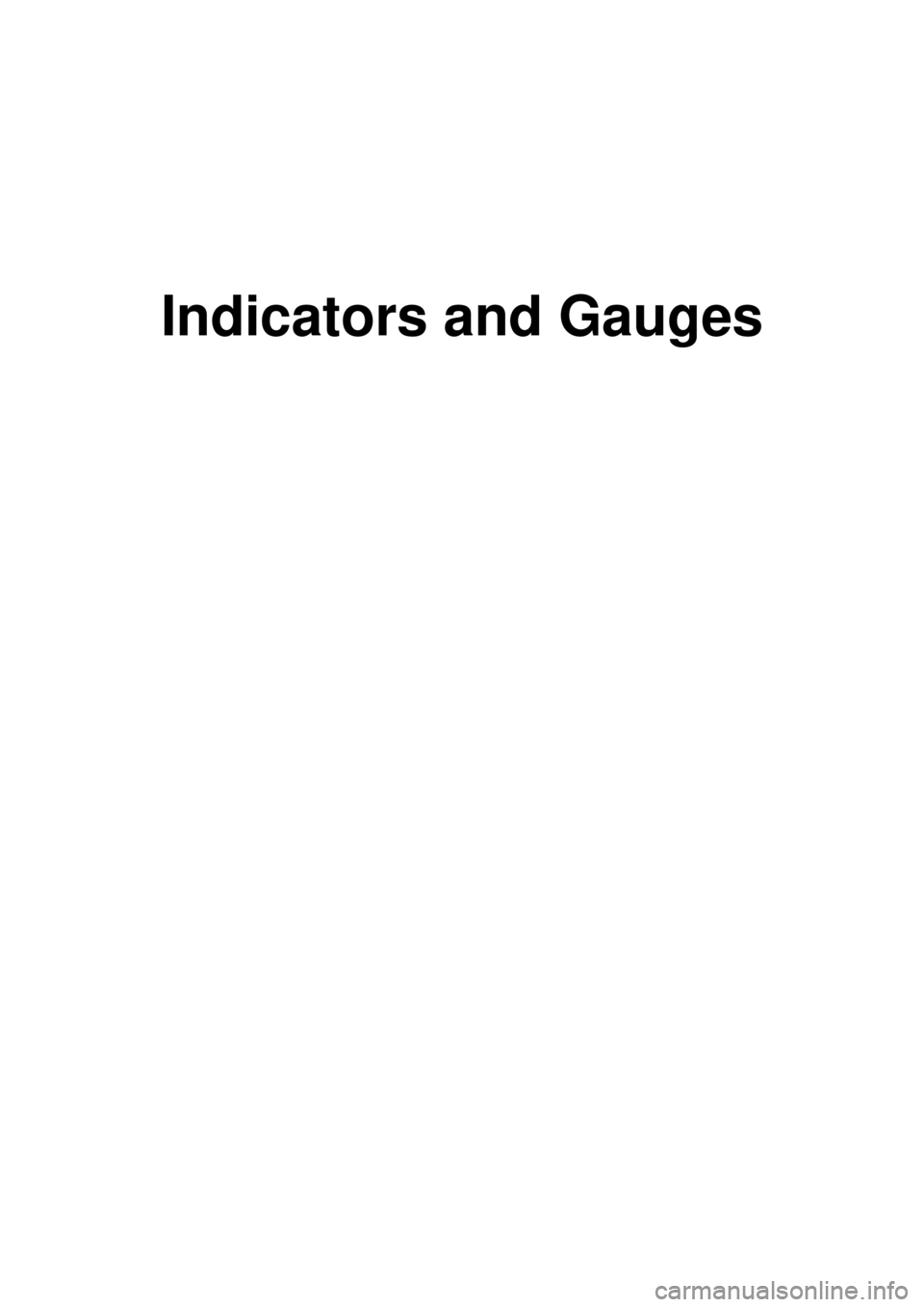 KIA CARNIVAL 2007  Workshop Manual Indicators and Gauges 