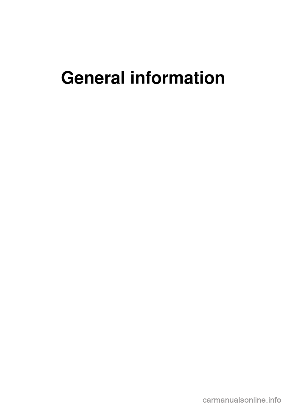 KIA CARNIVAL 2007  Workshop Manual General information 
