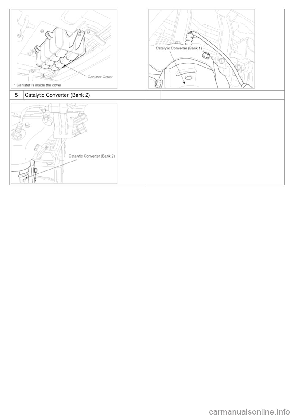 KIA CARNIVAL 2007  Workshop Manual 5Catalytic Converter  (Bank 2) 