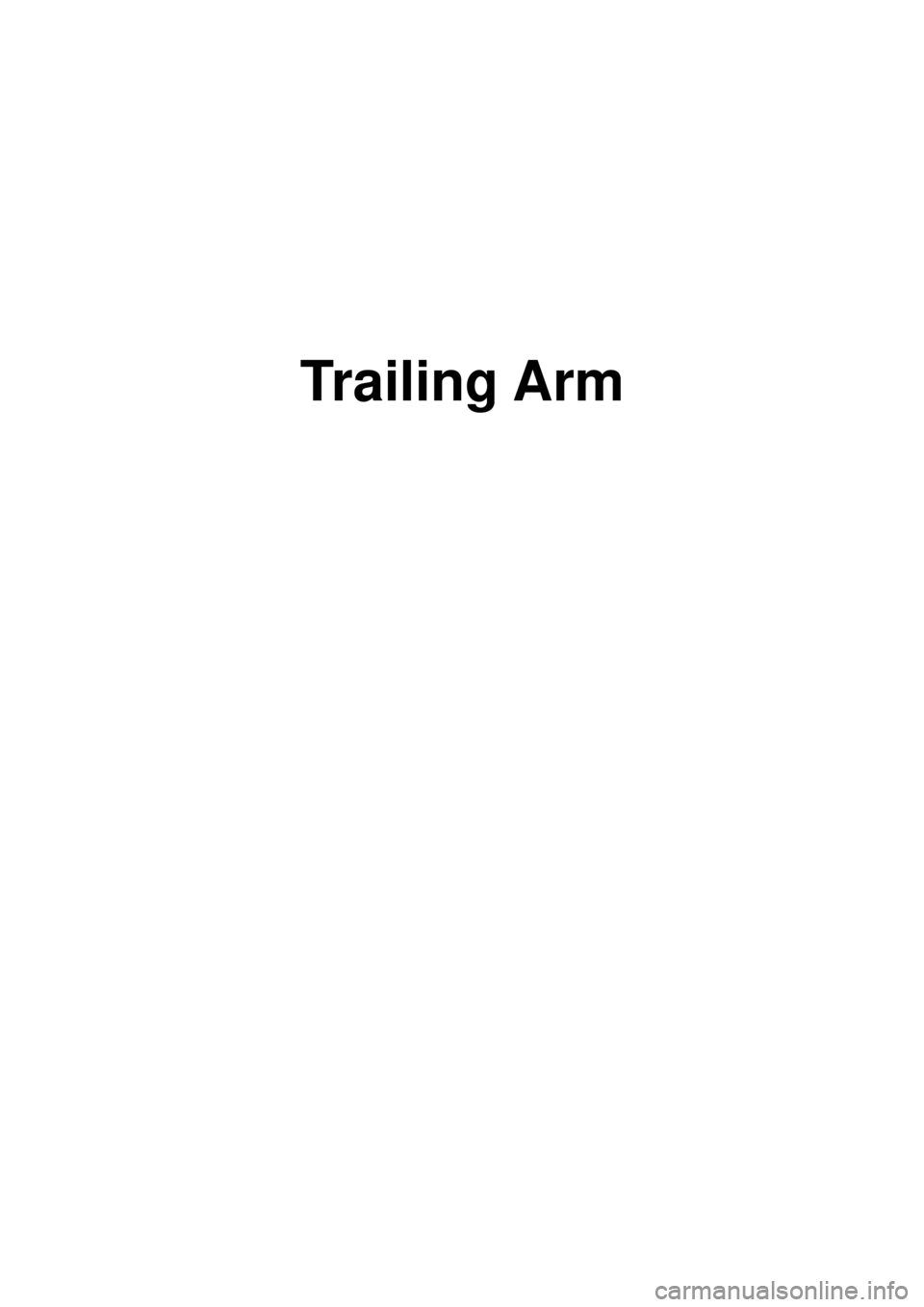 KIA CARNIVAL 2007  Workshop Manual Trailing Arm 