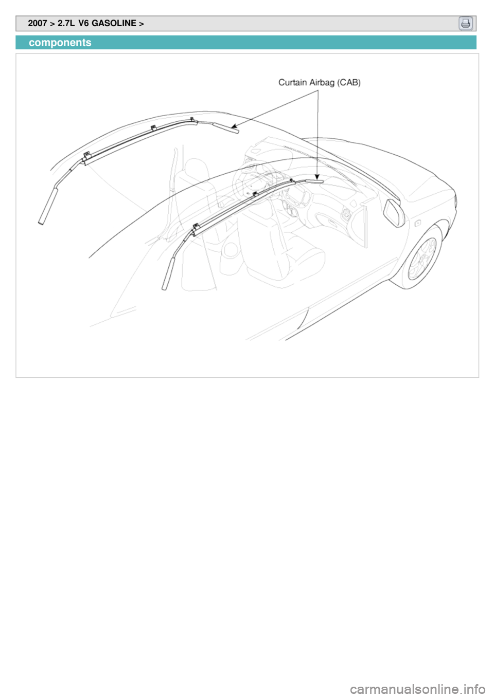 KIA CARNIVAL 2007  Workshop Manual  2007 > 2.7L  V6 GASOLINE > 
components 