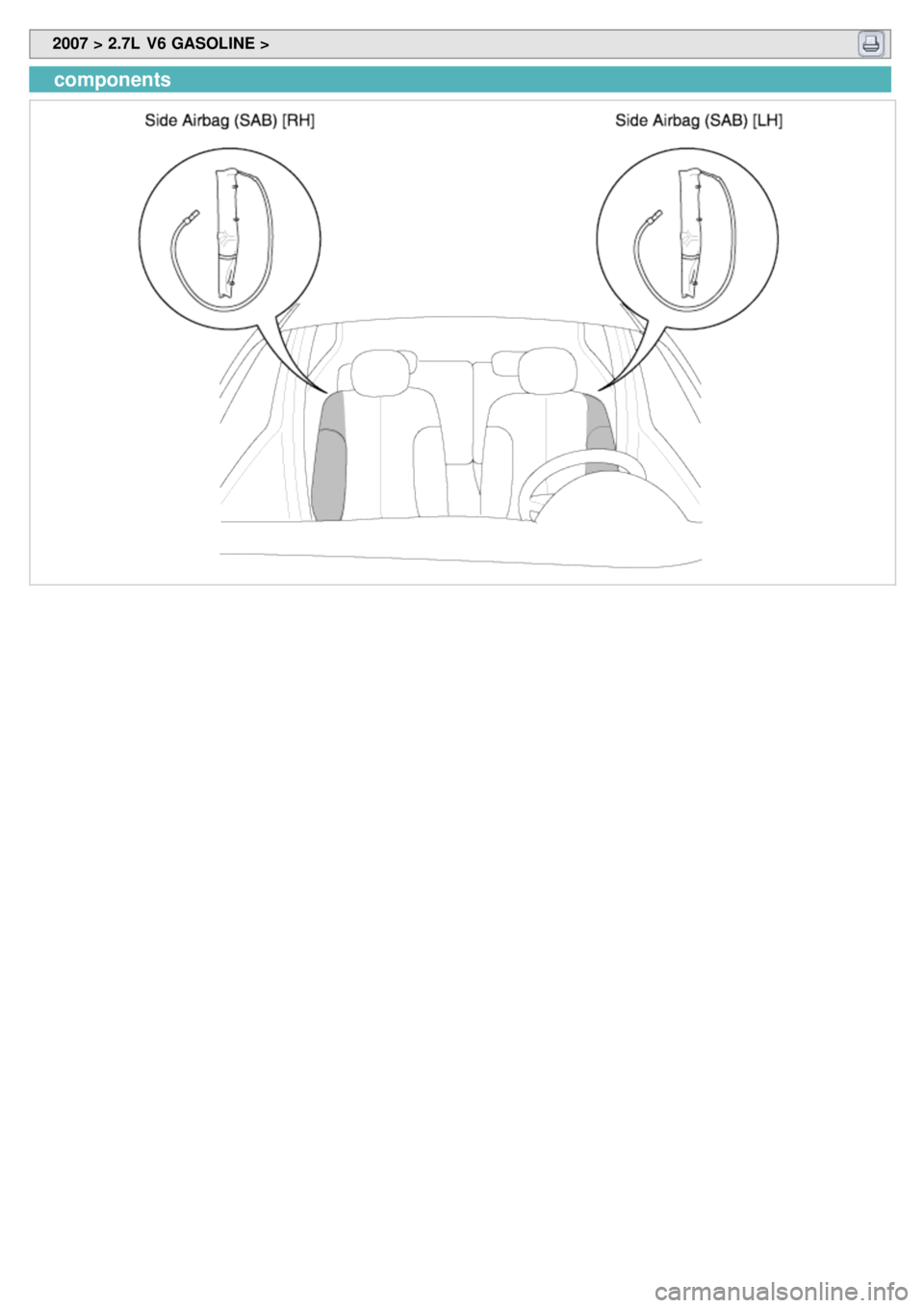 KIA CARNIVAL 2007  Workshop Manual  2007 > 2.7L  V6 GASOLINE > 
components 