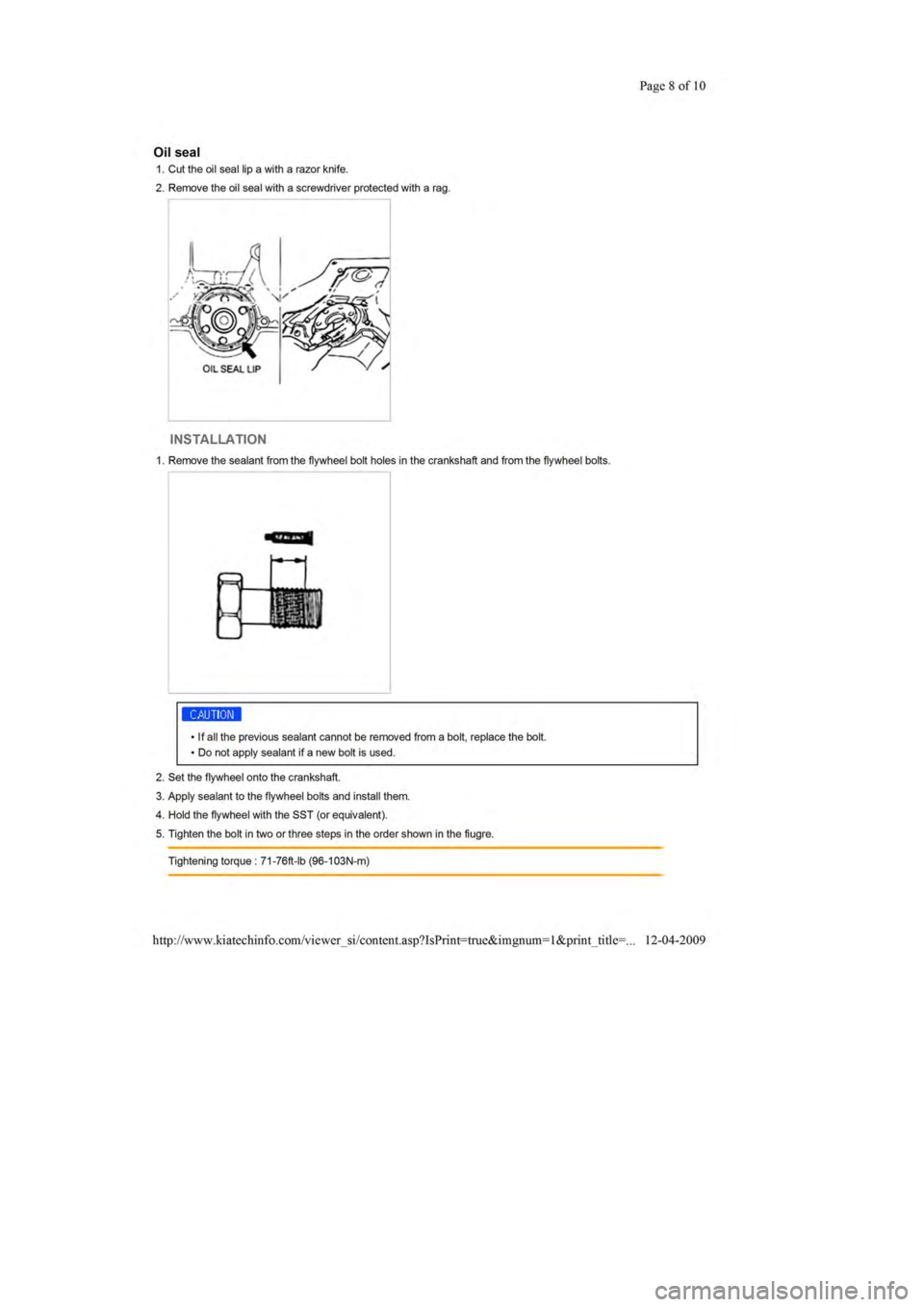 KIA SEPHIA 1996 Workshop Manual KIA SEPHIA 1996 Workshop Manual