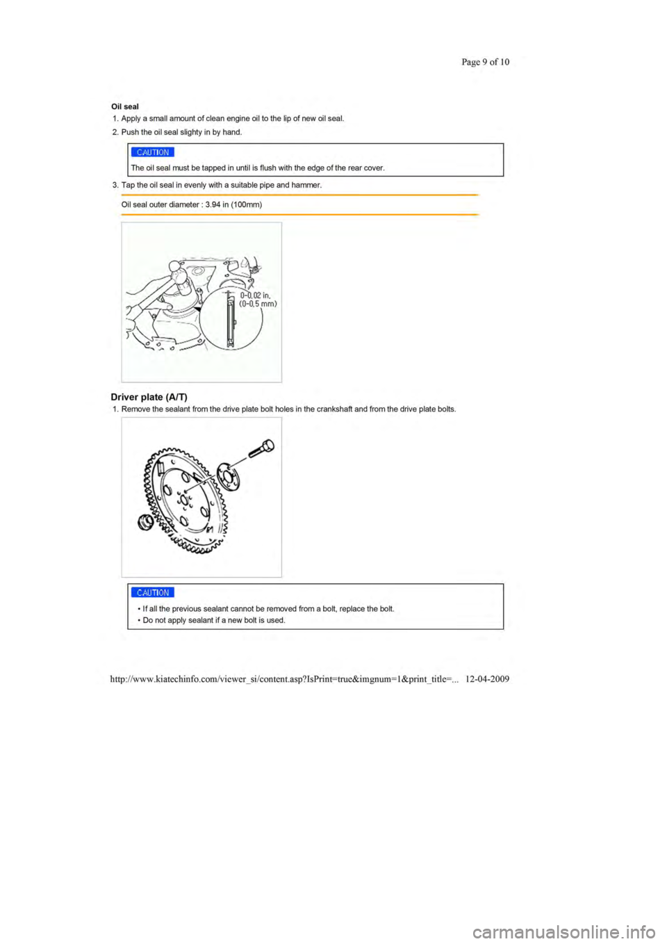 KIA SEPHIA 1996 Workshop Manual KIA SEPHIA 1996 Workshop Manual