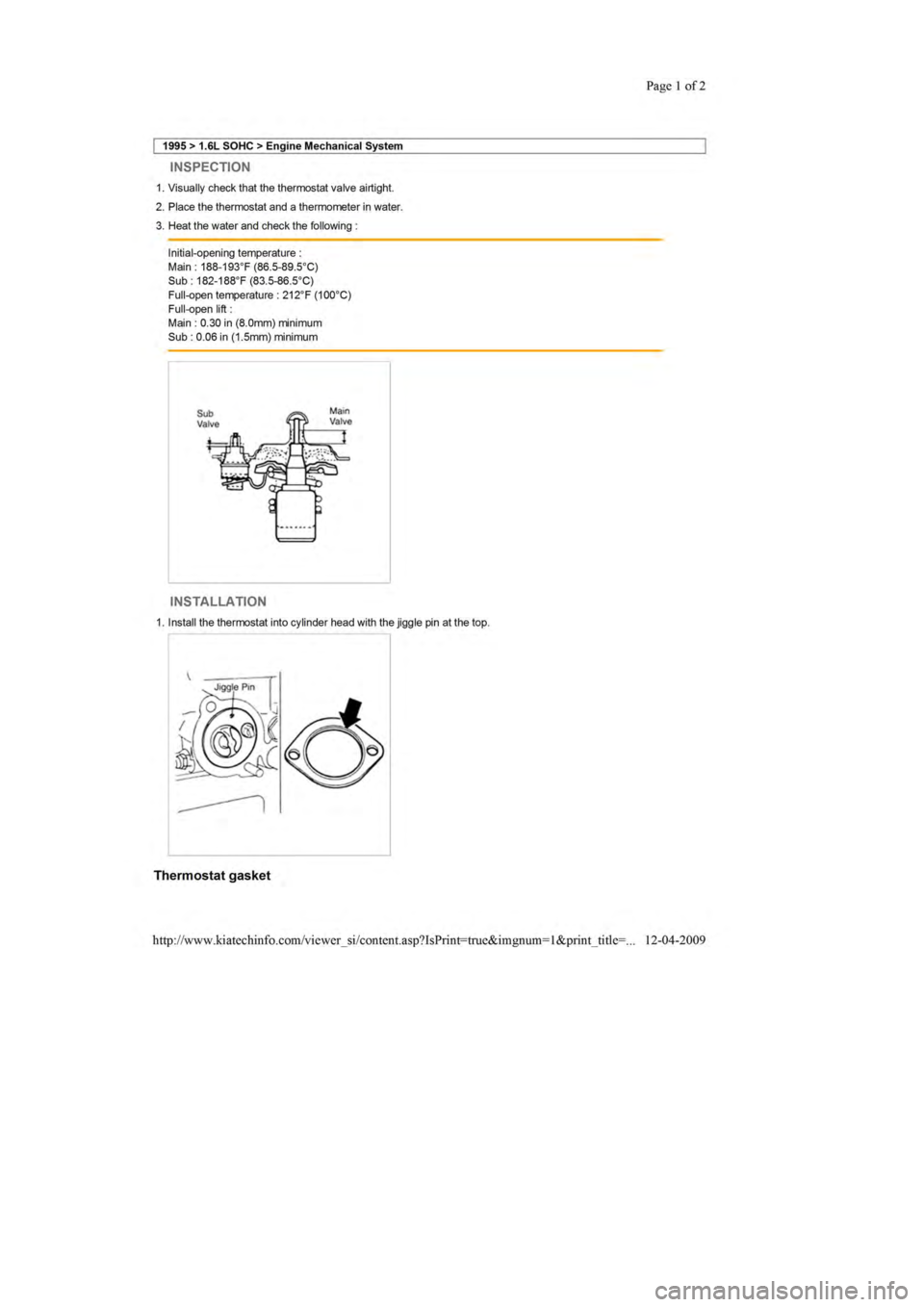 KIA SEPHIA 1996 Workshop Manual KIA SEPHIA 1996 Workshop Manual