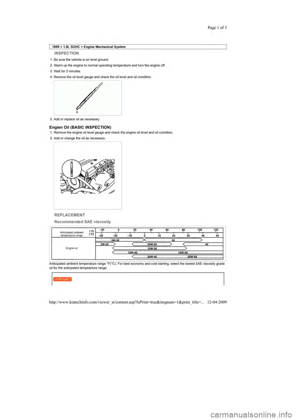 KIA SEPHIA 1996  Workshop Manual 