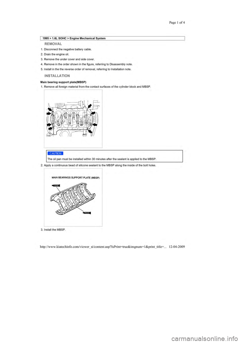 KIA SEPHIA 1996  Workshop Manual 