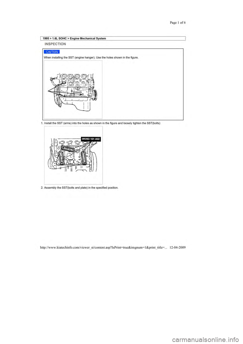 KIA SEPHIA 1996 Workshop Manual KIA SEPHIA 1996 Workshop Manual