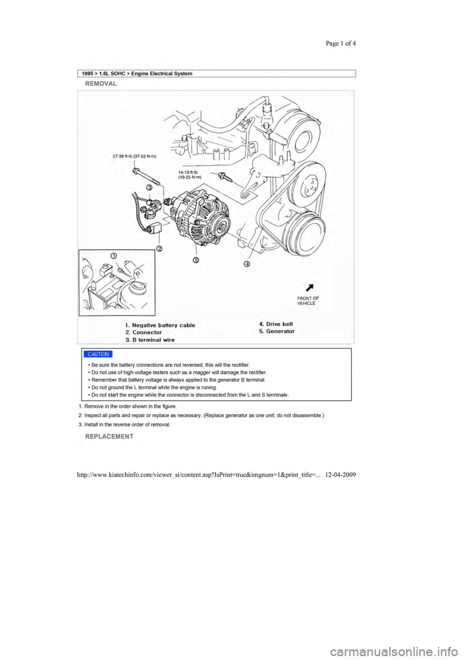 KIA SEPHIA 1996  Workshop Manual 