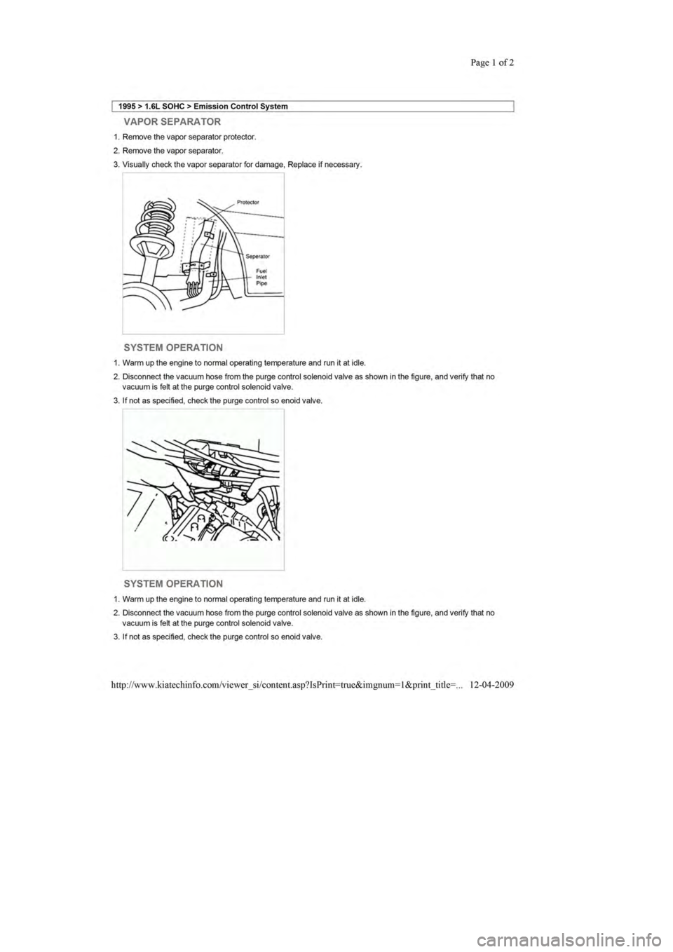 KIA SEPHIA 1996 Workshop Manual KIA SEPHIA 1996 Workshop Manual