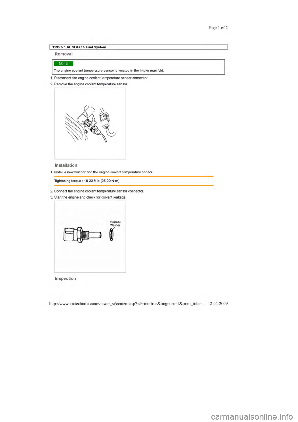 KIA SEPHIA 1996 Workshop Manual KIA SEPHIA 1996 Workshop Manual