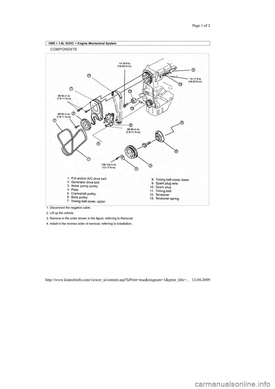 KIA SEPHIA 1996 Owners Guide KIA SEPHIA 1996 Owners Guide