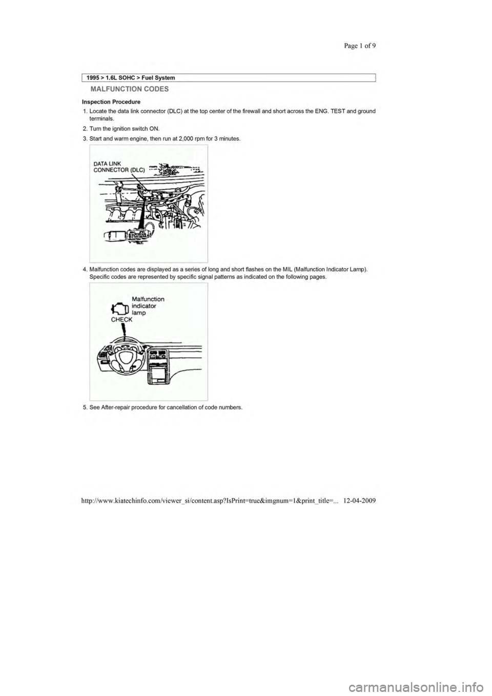 KIA SEPHIA 1996  Workshop Manual 