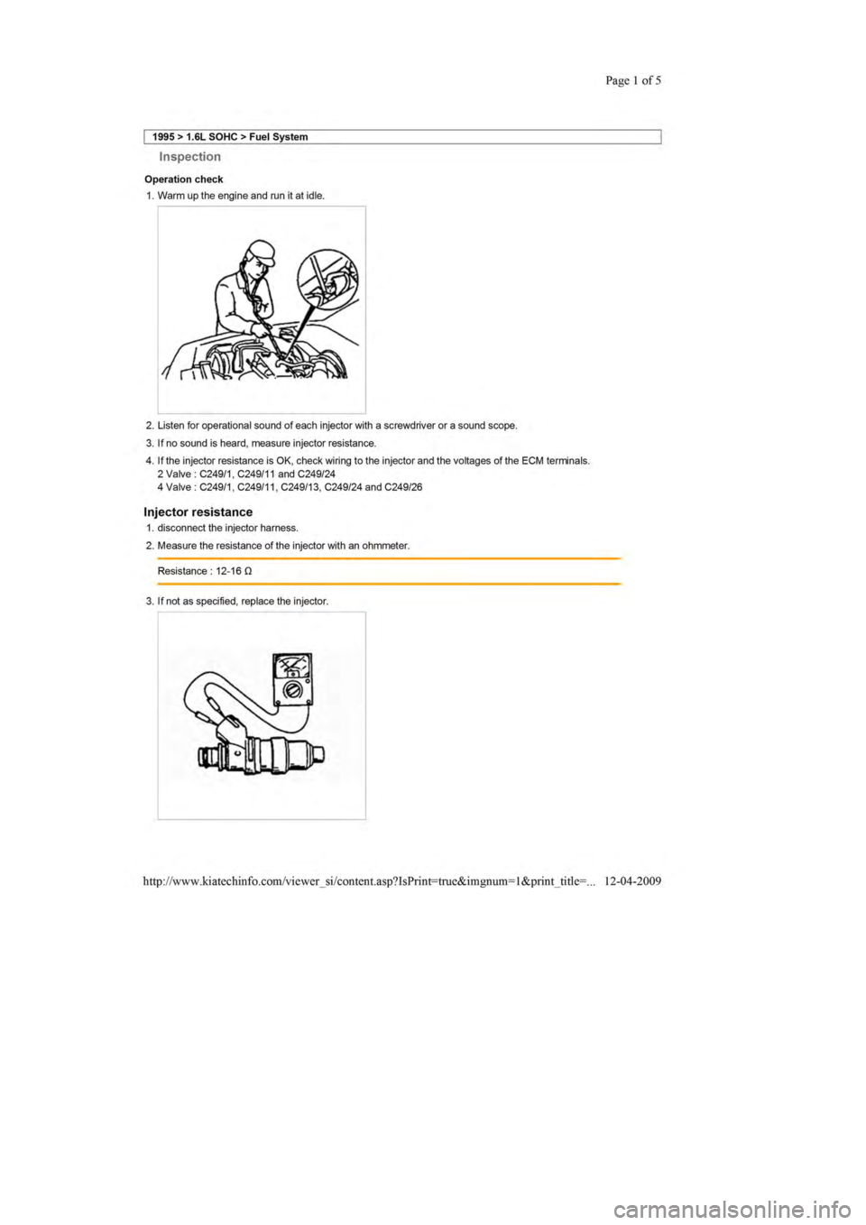 KIA SEPHIA 1996 Workshop Manual KIA SEPHIA 1996 Workshop Manual