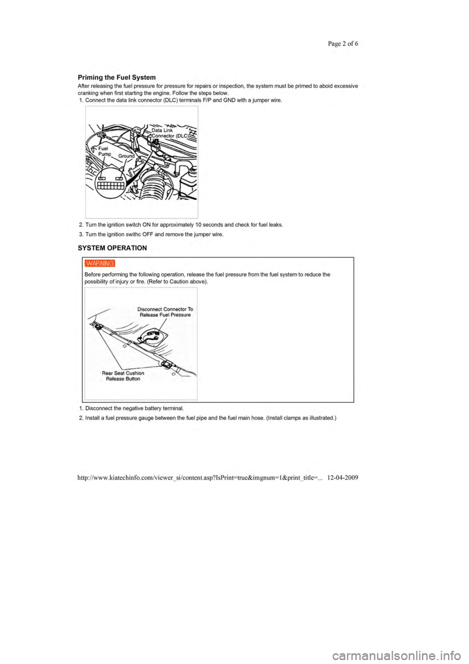 KIA SEPHIA 1996  Workshop Manual 
