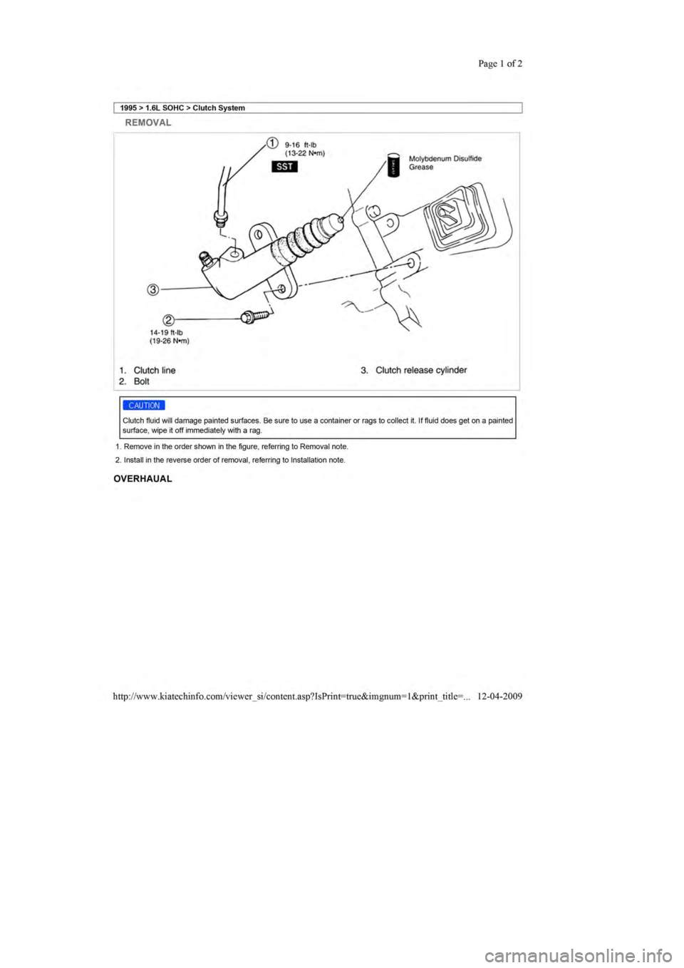KIA SEPHIA 1996 Workshop Manual KIA SEPHIA 1996 Workshop Manual