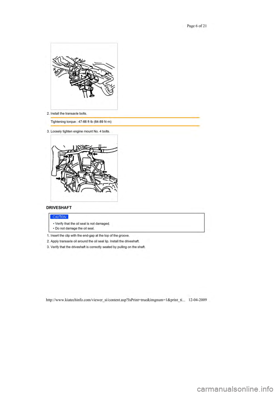 KIA SEPHIA 1996  Workshop Manual 