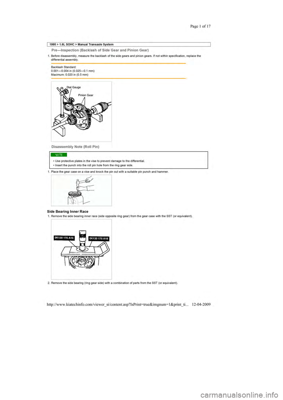KIA SEPHIA 1996 Workshop Manual KIA SEPHIA 1996 Workshop Manual
