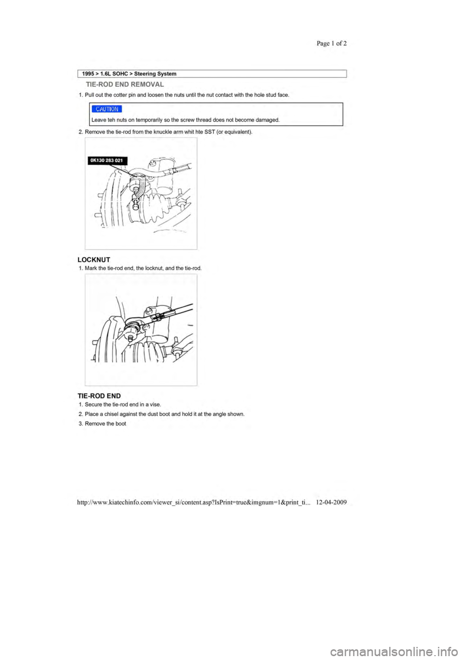 KIA SEPHIA 1996  Workshop Manual 